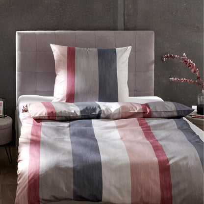 JOOP! Comfort Satin Bettwäsche 4077-1 Glance Rosa Blau Grau 135x200