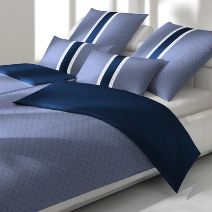 JOOP! Comfort Satin Bettwäsche Signature 4088-2 Deep Sea blau 135x200