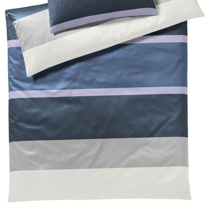 JOOP! Comfort Satin Bettwäsche Mood 4095-22 Blau Grau Wollweiß 135x200
