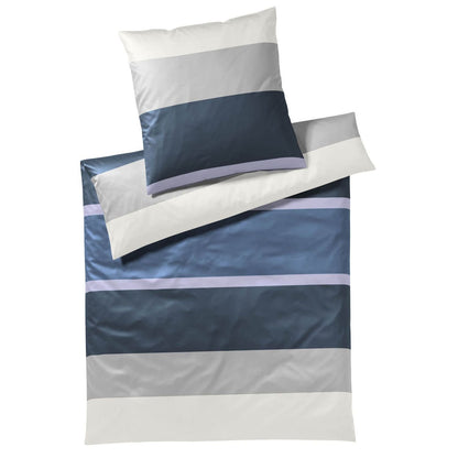 JOOP! Comfort Satin Bettwäsche Mood 4095-22 Blau Grau Wollweiß 135x200