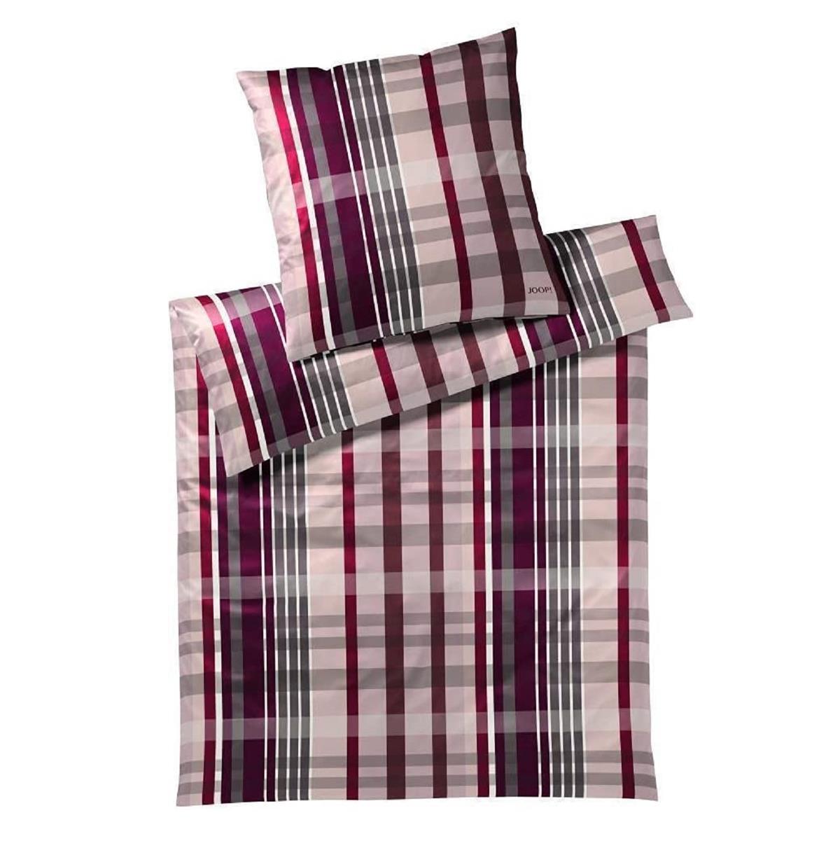 JOOP! Comfort Satin Bettwäsche 4098-1 Checks Rose kariert 135x200