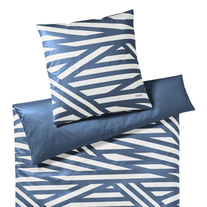 JOOP! Comfort Satin Bettwäsche 4102-2 Cross Beige Blau 135x200
