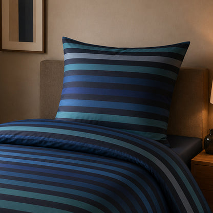 JOOP! Comfort Satin Bettwäsche Tone 4103-2 ocean blau Streifen 135x200