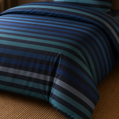 JOOP! Comfort Satin Bettwäsche Tone 4103-2 ocean blau Streifen 135x200