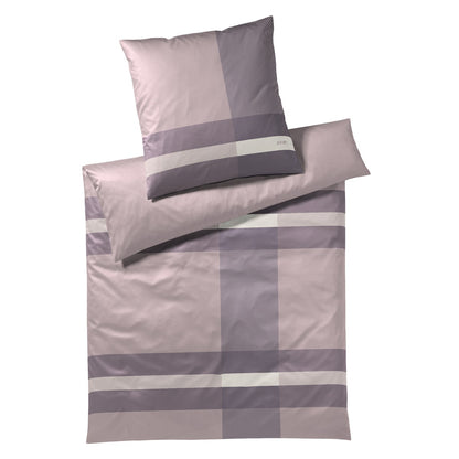 JOOP! Mako Satin Bettwäsche Modern 4104-5 Streifen lila beere 135x200