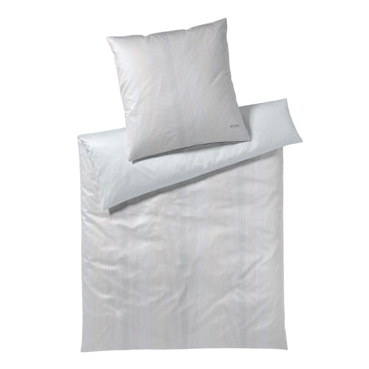 JOOP! Mako Satin Bettwäsche Groove 4107-9 silber Streifen 135x200