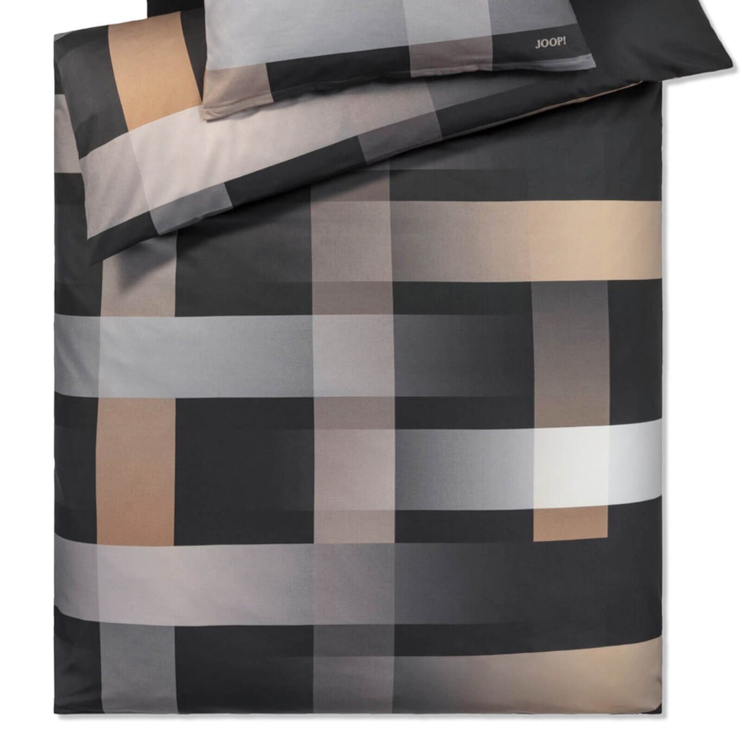 JOOP! Mako Satin Bettwäsche Woven 4108-9 Ebony Streifen 135x200