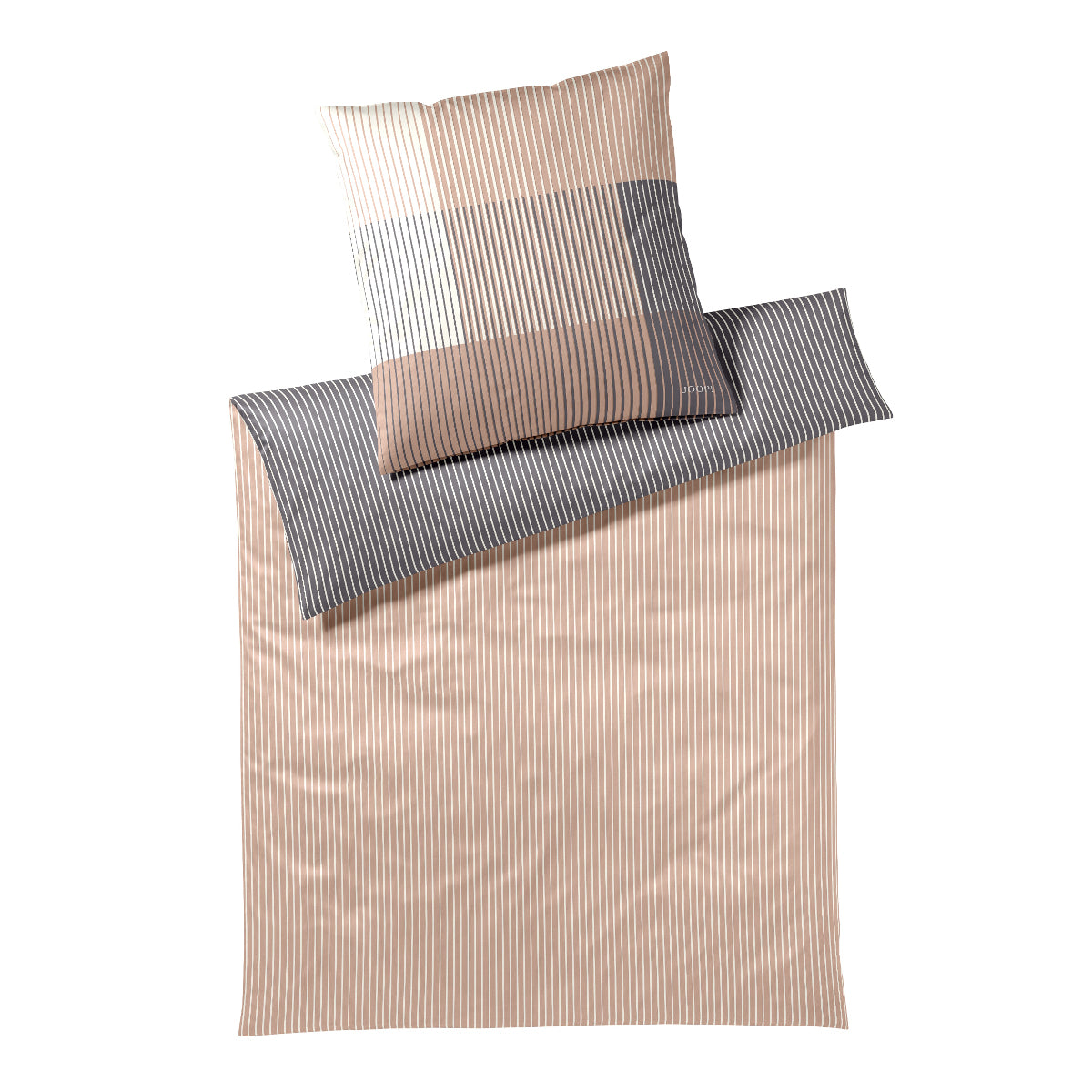 JOOP! Comfort Satin Bettwäsche Divided 4113-8 caramel Streifen 135x200