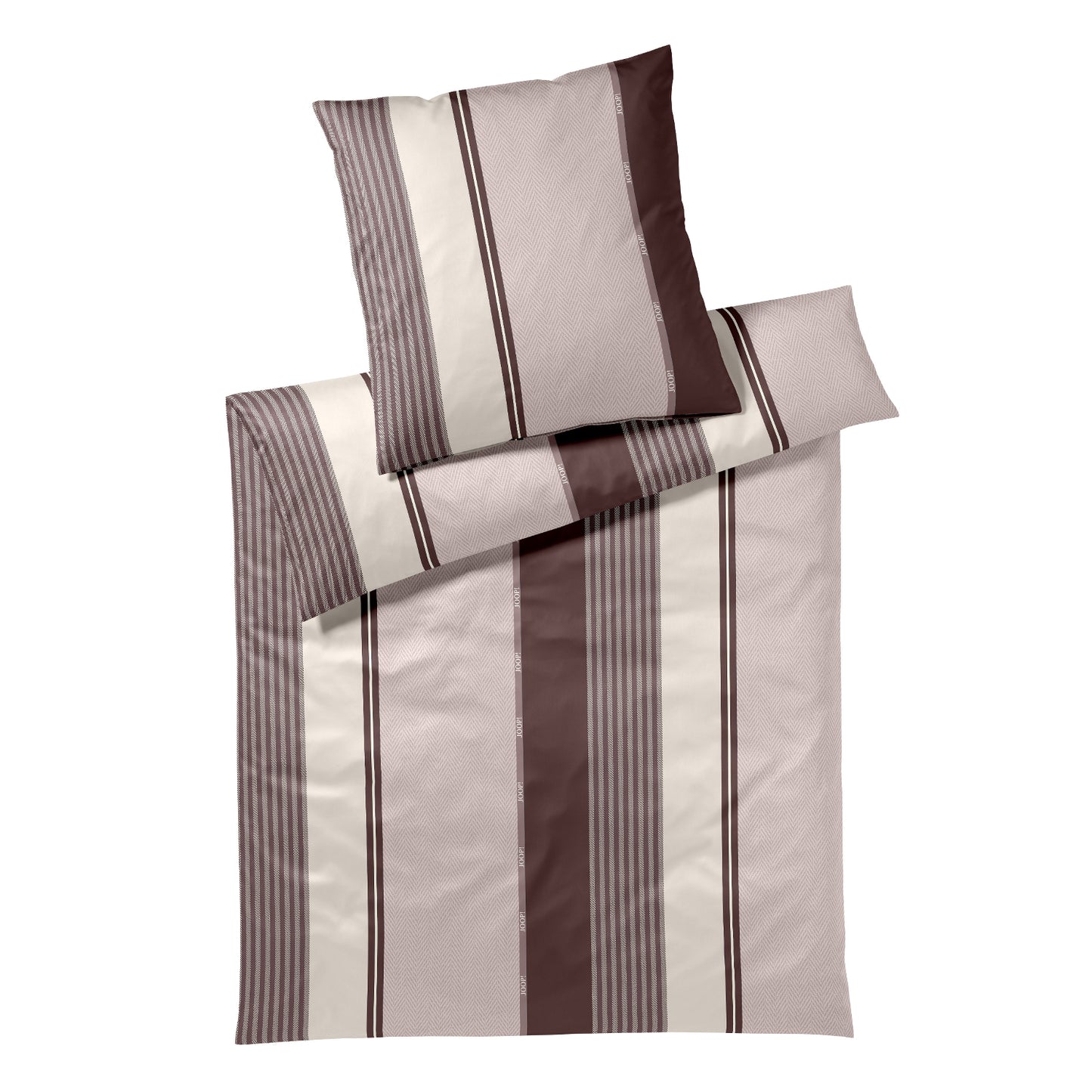 JOOP! Comfort Satin Bettwäsche Herringbone Stripes 4125-1 Rose 135x200