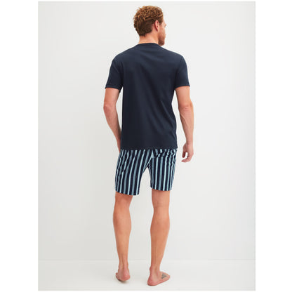 Calida Herren Kurz Pyjama Relax Choise saphir blue 41967
