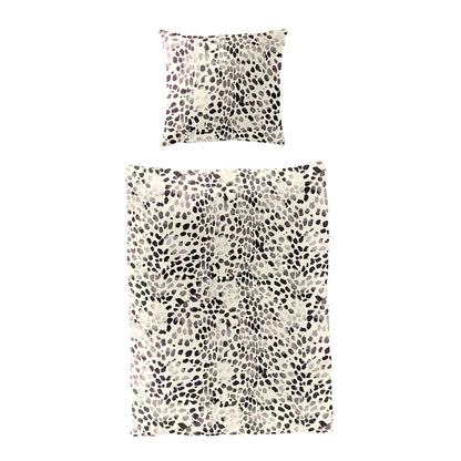 Bettwäsche Sympathica Mako Satin 4214-10 creme Leo Animalprint 135x200