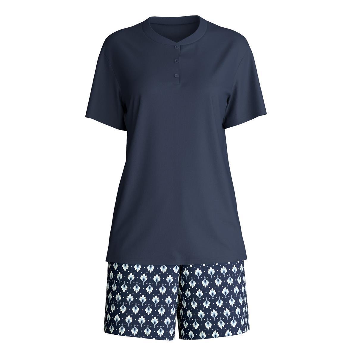 Calida Damen Shorty Pyjama Daylight Dreams peacoat blue 42226