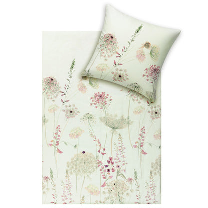 Estella Flanell Bettwäsche Meadow 4406-520 Wiesenblumen mint 135x200