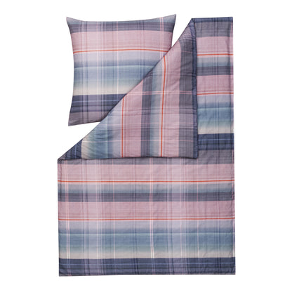 Estella Flanell Bettwäsche St. Moritz 4414-985 Streifen Blau 135x200