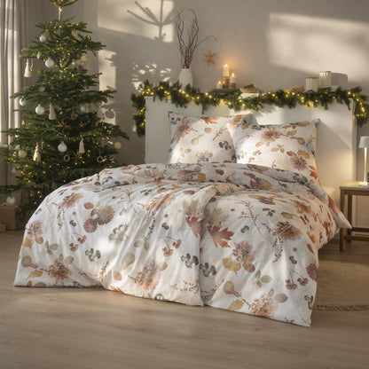 Estella Flanell Bettwäsche Autumn Foliage 4470-325 Blätter 135x200