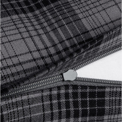 Joop! Flanell Bettwäsche Soft Checks 45000-9 antrazit kariert 135x200