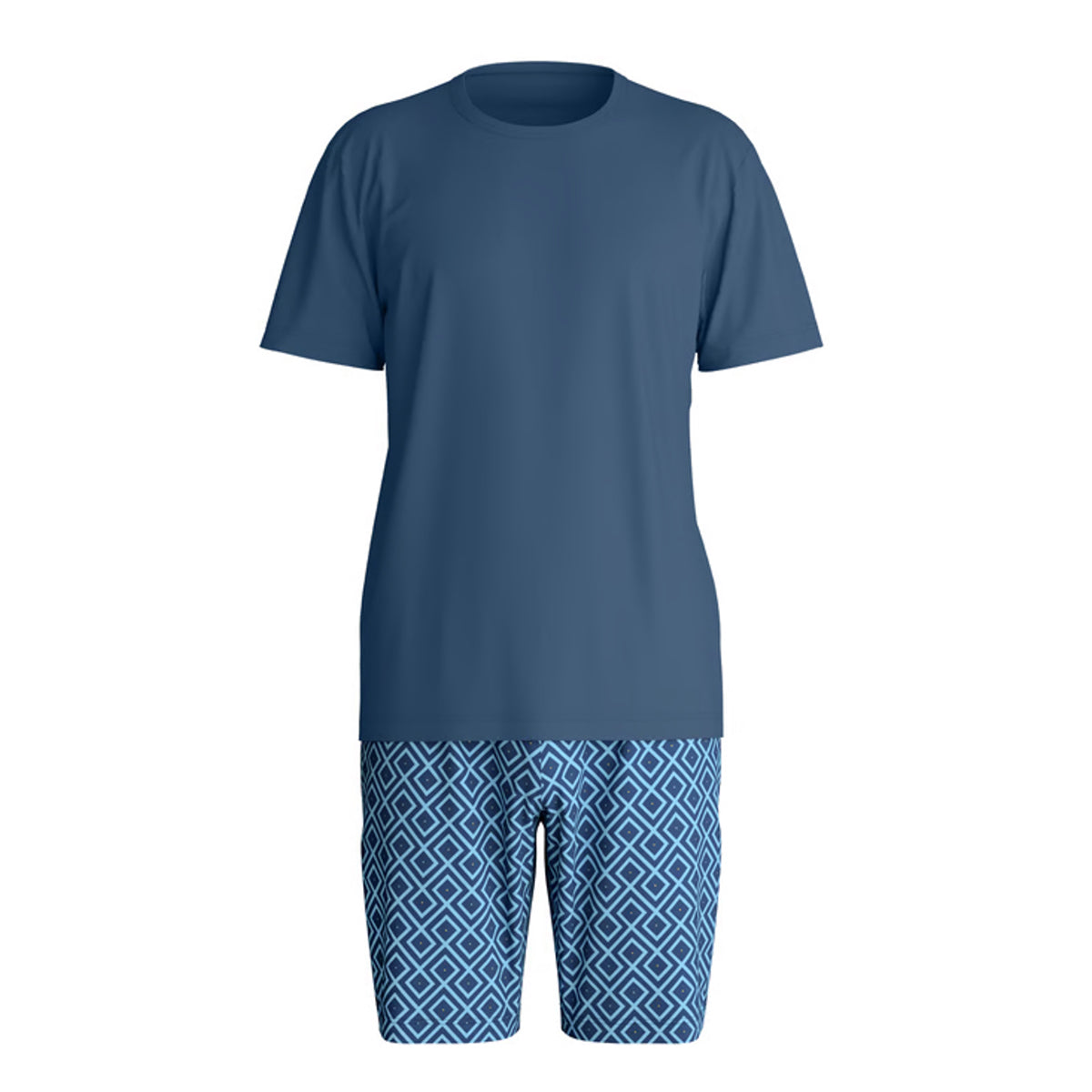 Calida Herren Kurz Pyjama Relax Streamline atlantic blue 46082