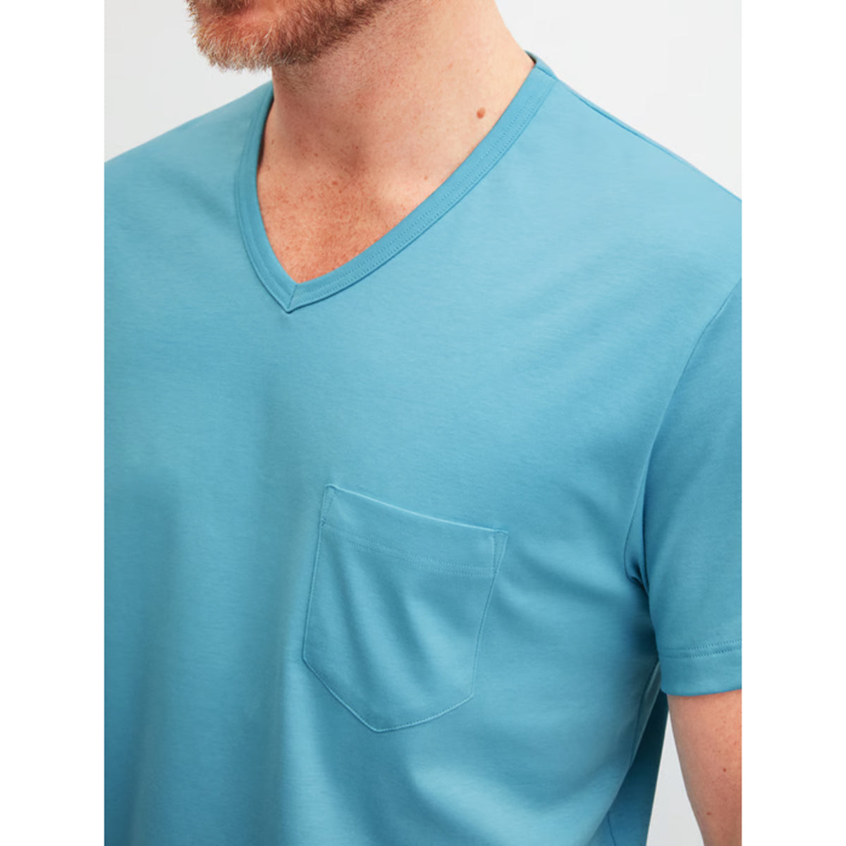 Calida Herren Kurz Pyjama Relax Streamline retro blue 46186