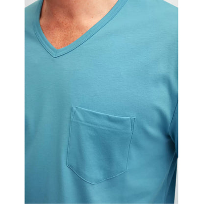 Calida Herren Pyjama lang Relax Streamline retro blue 46287