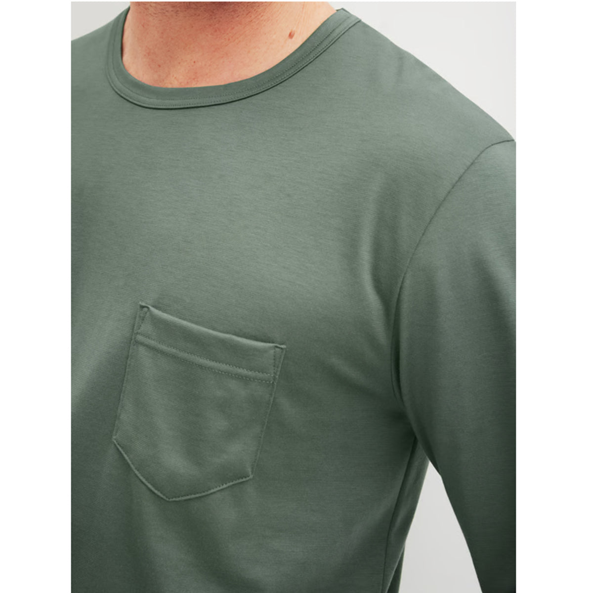 Calida Herren Pyjama lang Relax Imprint laurel green 47387
