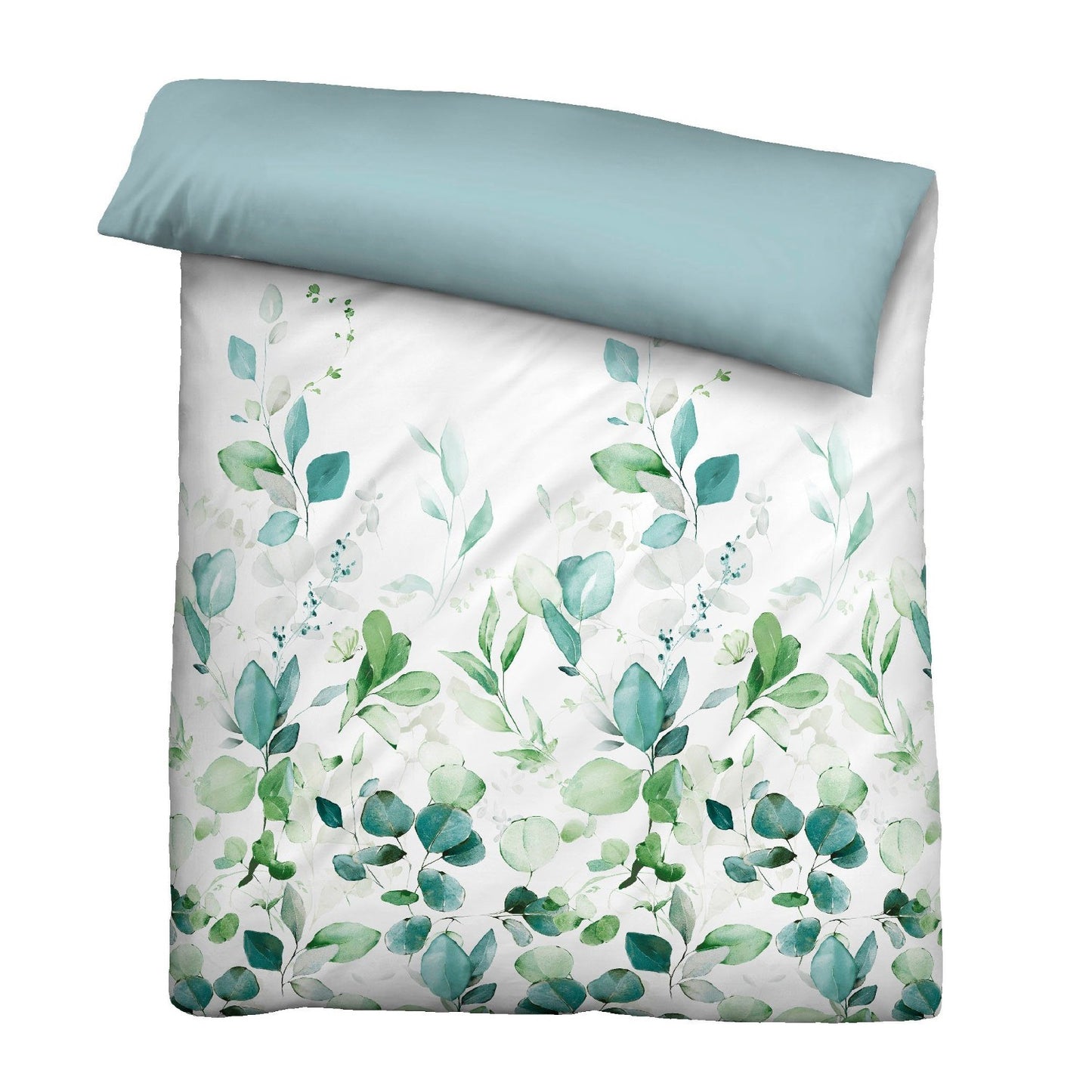 Bettwäsche Biberna Tencel Satin 0474492-262 Blumen Blätter 135x200