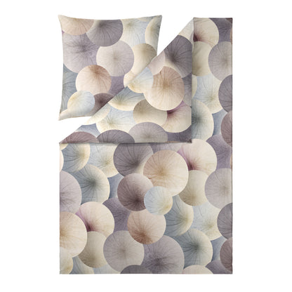 Estella Mako Satin Bettwäsche Pamela 4831-985 Kreise Natur 135x200