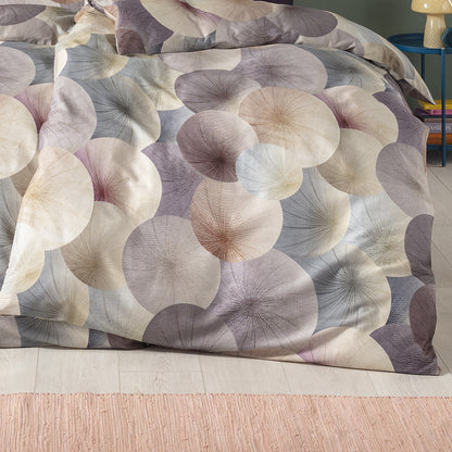 Estella Mako Satin Bettwäsche Pamela 4831-985 Kreise Natur 135x200