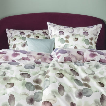 Estella Mako Satin Bettwäsche Millie 4833-985 Tupfen Aquarell 135x200