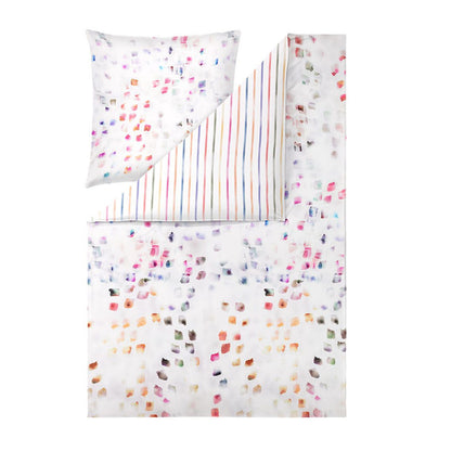 Estella Mako Satin Bettwäsche Audrey 4837-985 Streifen Karos 135x200