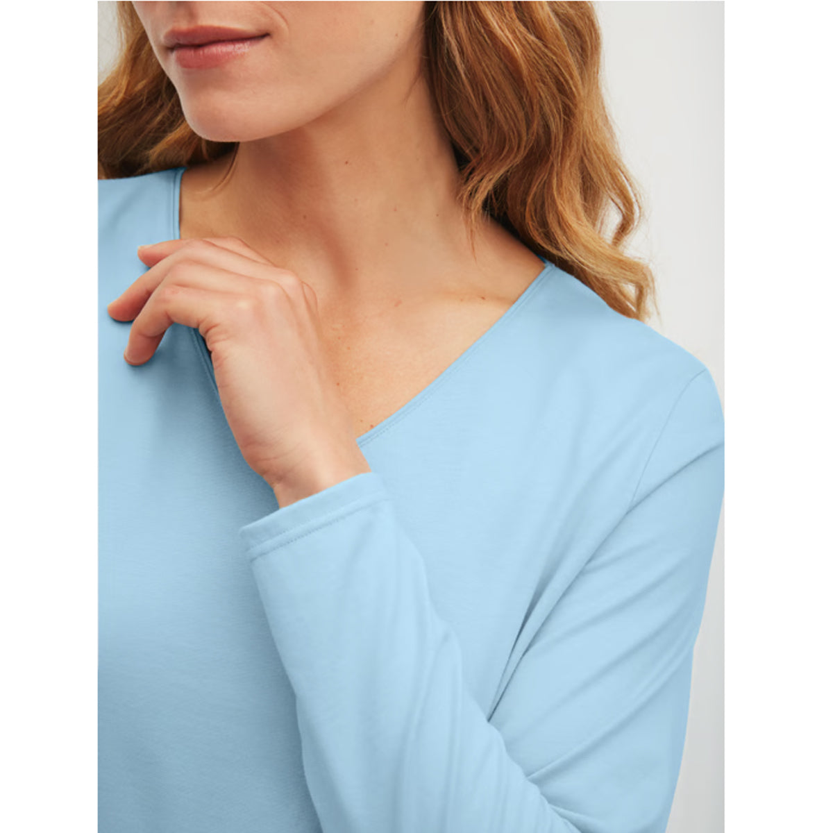 Calida Damen Pyjama Lovely Nights cascade blue 48651-545