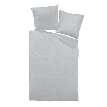 Dormabell Melange Flanell Bettwäsche 5201 grau grün silber 135x200