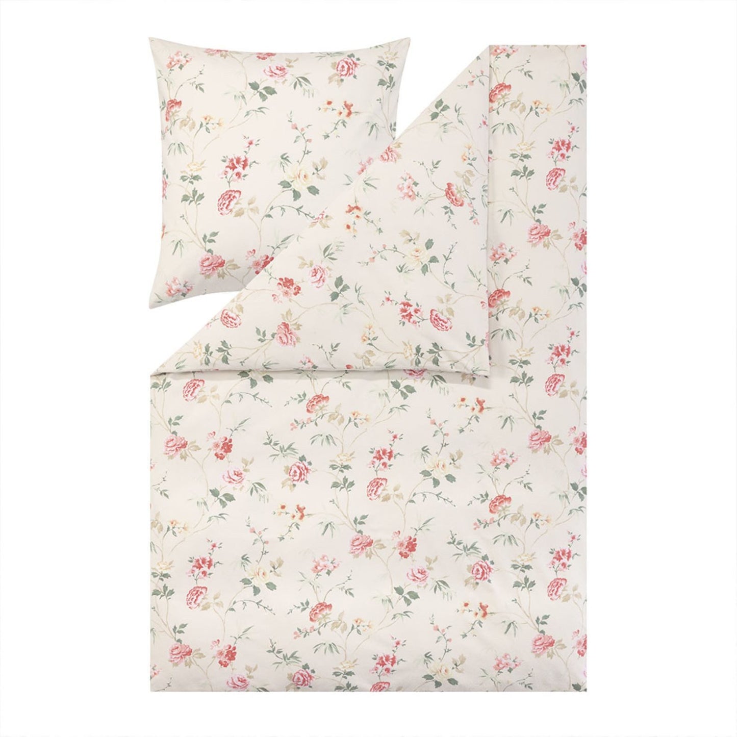 Estella Edelflanell Bettwäsche Corvara 5470-205 Rosen Leinen 135x200