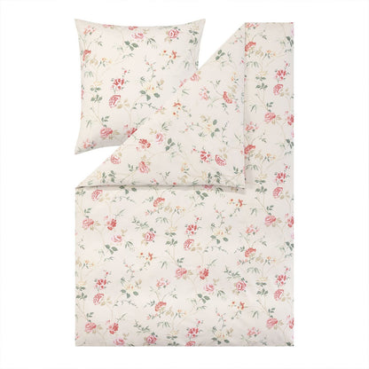 Estella Edelflanell Bettwäsche Corvara 5470-205 Rosen Leinen 135x200