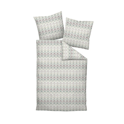 Janine Interlock Jersey Bettwäsche Carmen 55092-06 Zick Zack 135x200