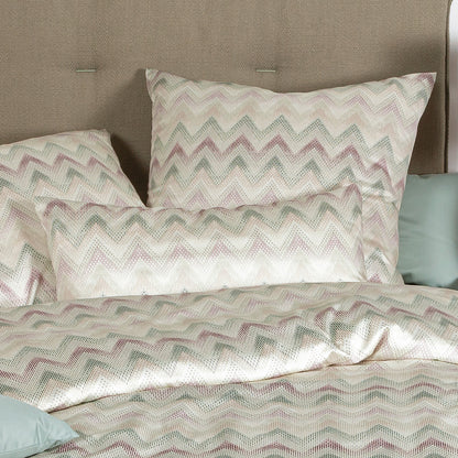 Janine Interlock Jersey Bettwäsche Carmen 55092-06 Zick Zack 135x200