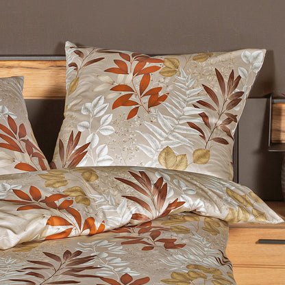 Janine Interlock Jersey Bettwäsche Carmen 55098-04 Blätter 135x200