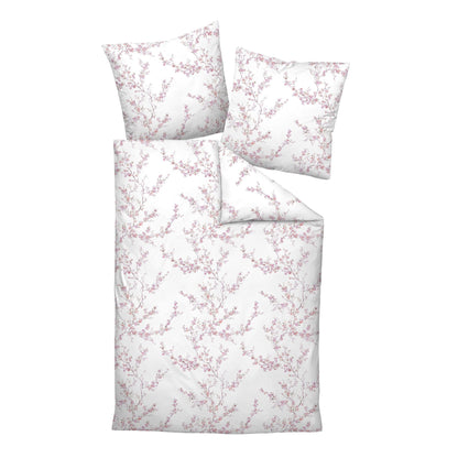 Janine Interlock Jersey Bettwäsche Carmen 55104-01 rosa beere 135x200