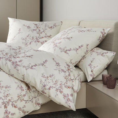 Janine Interlock Jersey Bettwäsche Carmen 55104-01 rosa beere 135x200