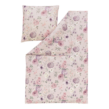 Estella Interlock Jersey Bettwäsche Gladys 6185-620 Blume Lila 135x200