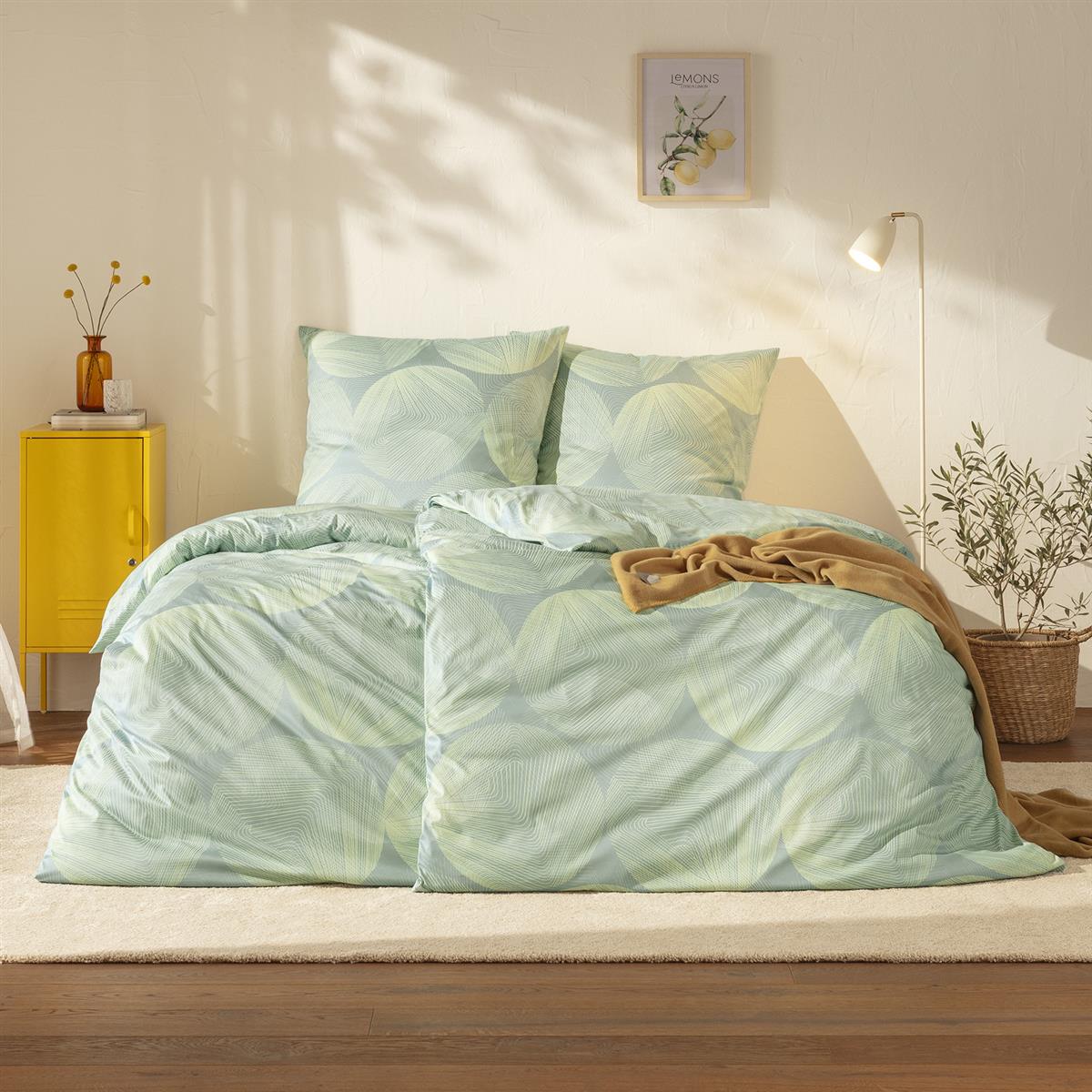 Estella Interlock Jersey Bettwäsche Dora 6220-585 achat Kreise 135x200