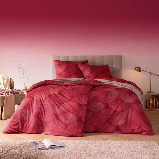 Estella Interlock Jersey Bettwäsche Dora 6220-695 Magenta 135x200