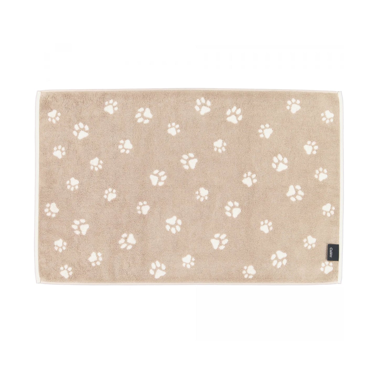 Cawö Badematte Duschvorleger We love Dogs 6247-33 Pfoten Beige 50x80