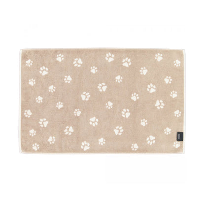 Cawö Badematte Duschvorleger We love Dogs 6247-33 Pfoten Beige 50x80