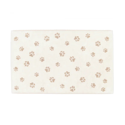 Cawö Badematte Duschvorleger We love Dogs 6247-33 Pfoten Beige 50x80