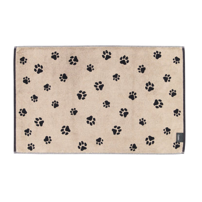 Cawö Badematte Duschvorleger We love Dogs 6247-93 Pfoten Schwarz 50x80
