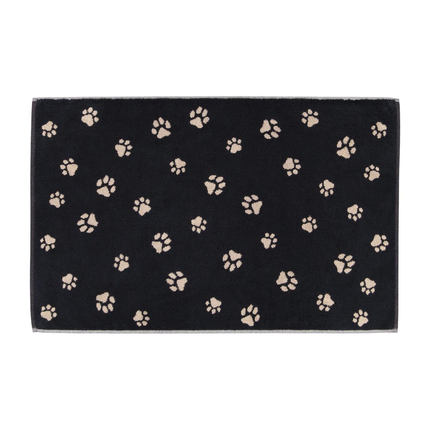 Cawö Badematte Duschvorleger We love Dogs 6247-93 Pfoten Schwarz 50x80