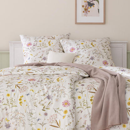 Estella Interlock Jersey Bettwäsche Marica 6254-985 Blumen 135x200