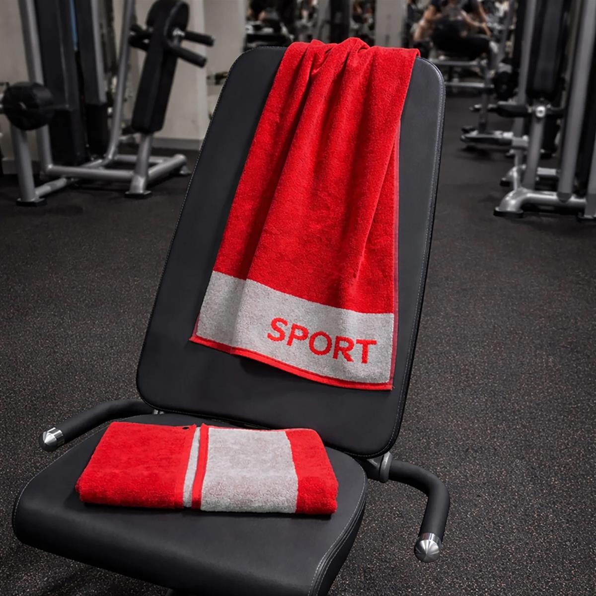 Cawö Fitness & Gym Handtuch 6290 Farbe 72 red Sport 50x130