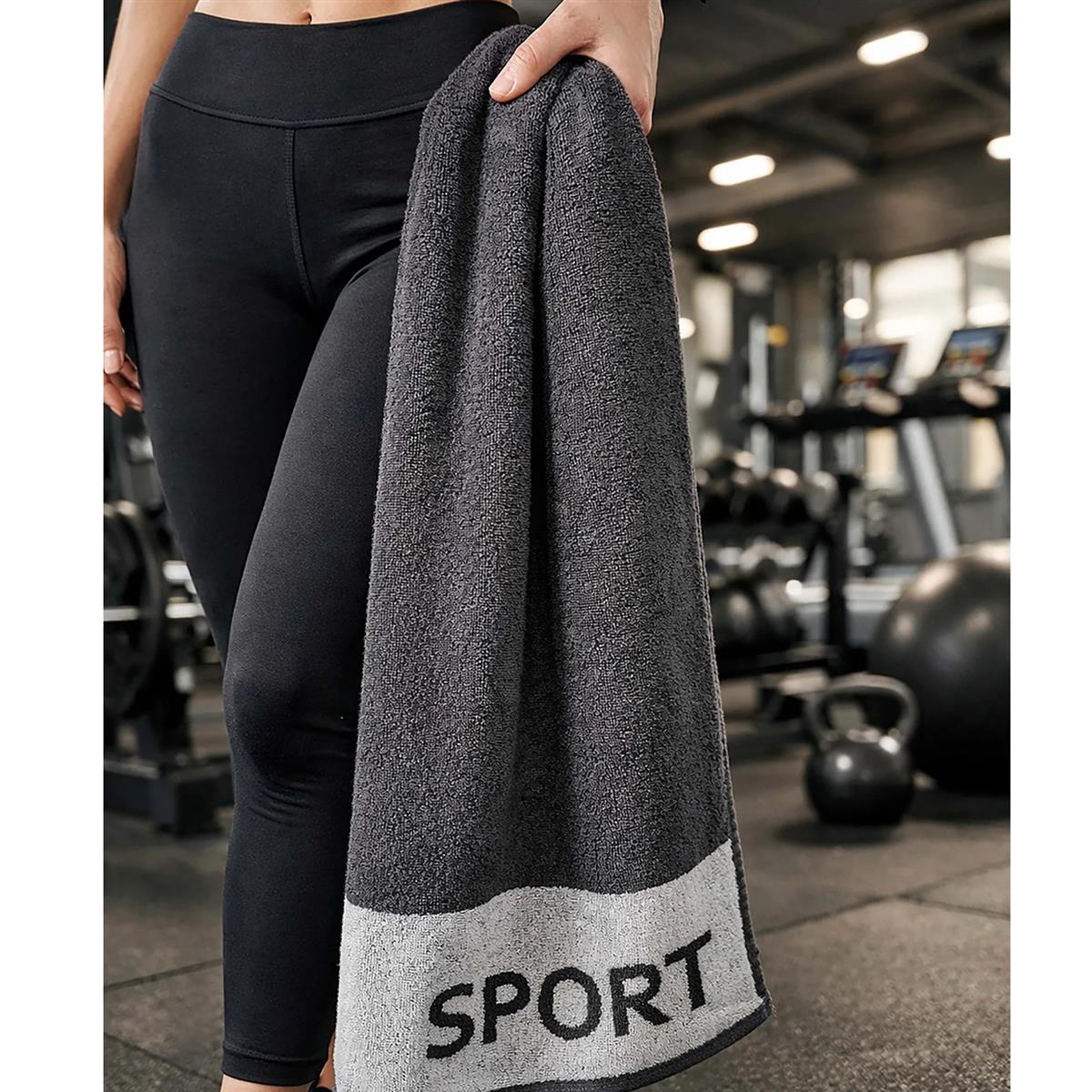 Cawö Fitness & Gym Handtuch 6290 Farbe 77 metal Sport 50x130