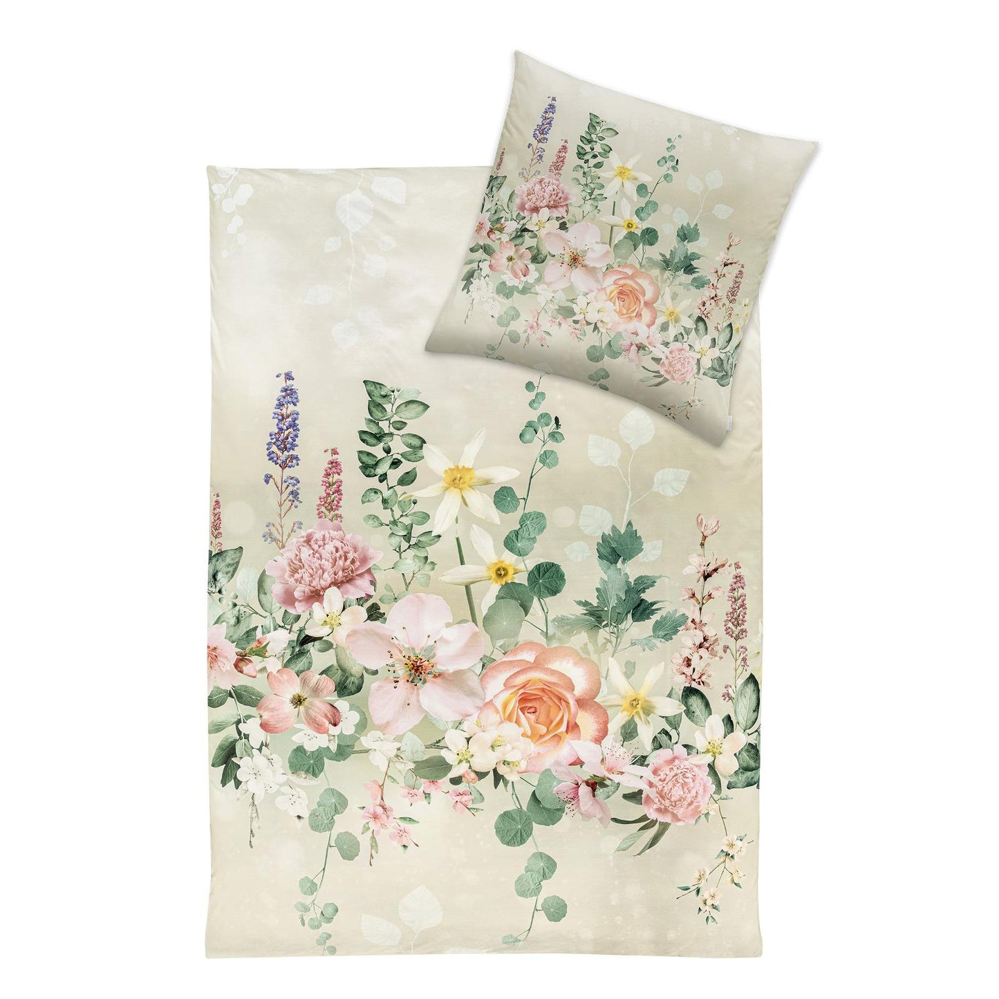 Estella Interlock Jersey Bettwäsche Marlene 6291-530 Blumen 135x200